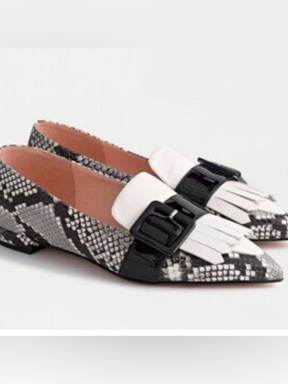 J.Crew Snake Kiltie Loafer size  7  Like New!